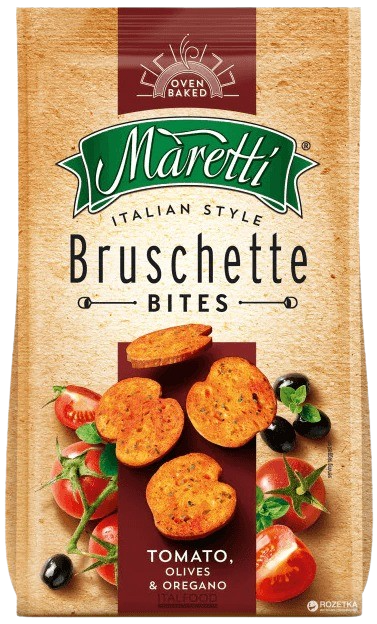 BRUSCHETTE TOMATE OLIVE ORIGAN MARETTI 70G