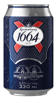 BIERE KRONENBOURG 1664 BOITE 50CL