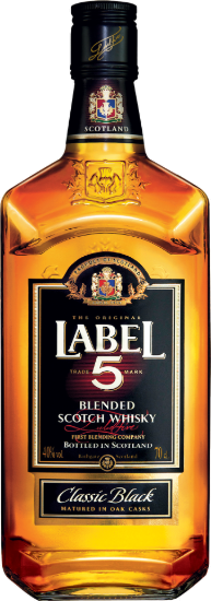 SCOTCH WHISKY LABEL 5 CLASSIC BLACK 75CL