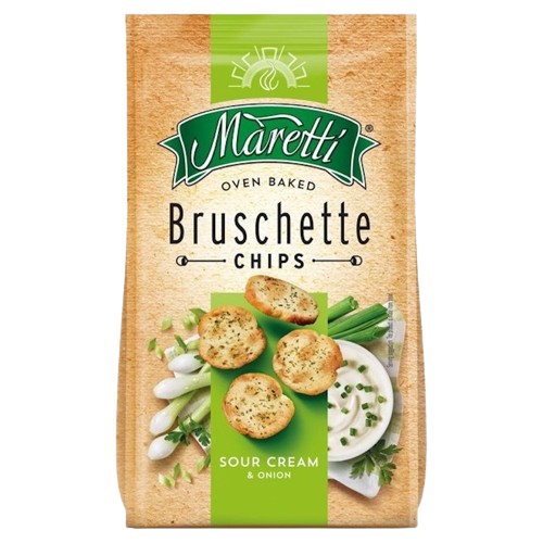 BRUSCHETTE SOUR CREAM OIGNON MARETTI 70G
