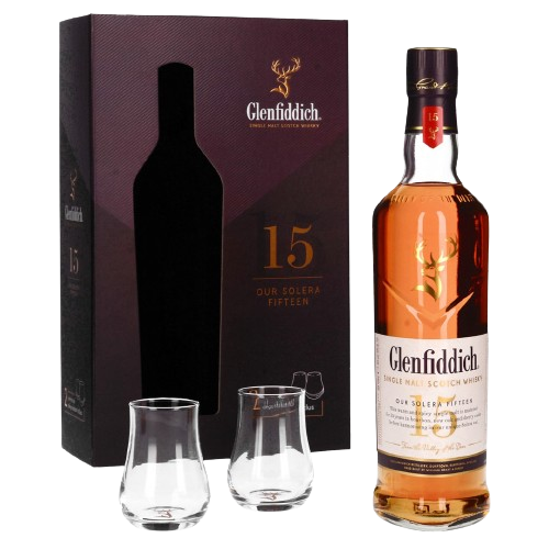 COFF GLENFIDDICH 15 ANS + 2V