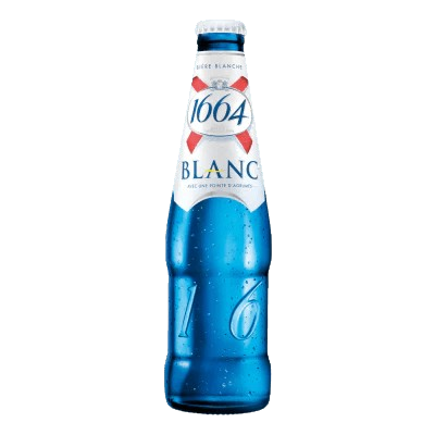 BIERE KRONENBOURG 1664 BLANCHE BLLE 25CL